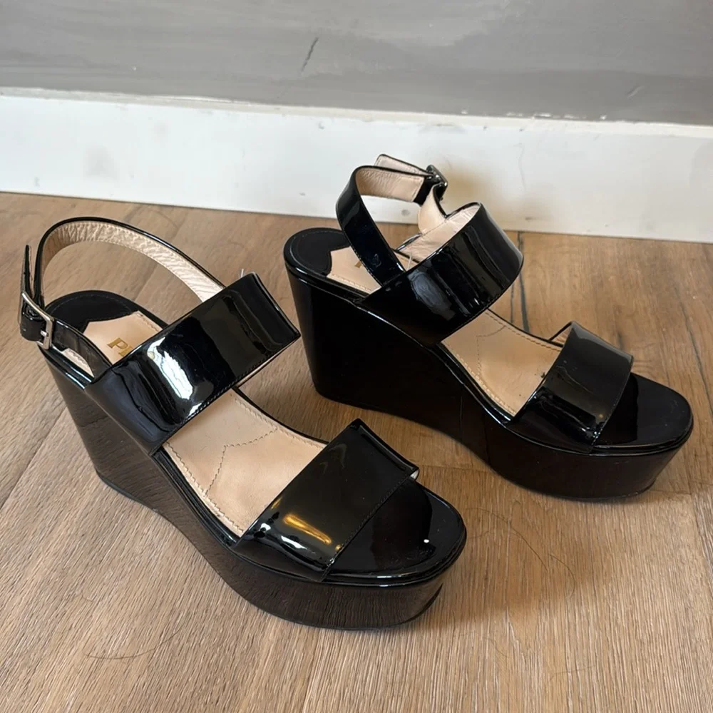 PRADA Black Platform Sandals - Picture 5 of 9